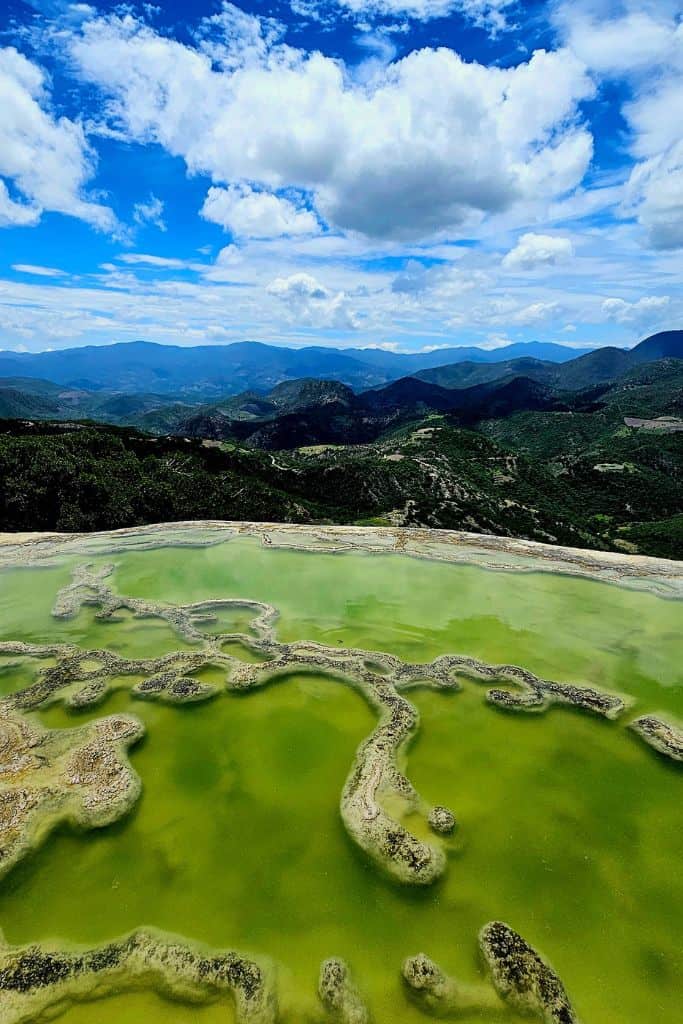 Image of infinity pool at Hierve de Agua