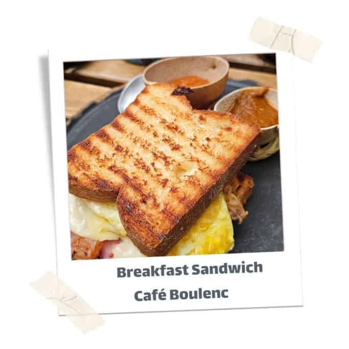 Breakfast sandwich
