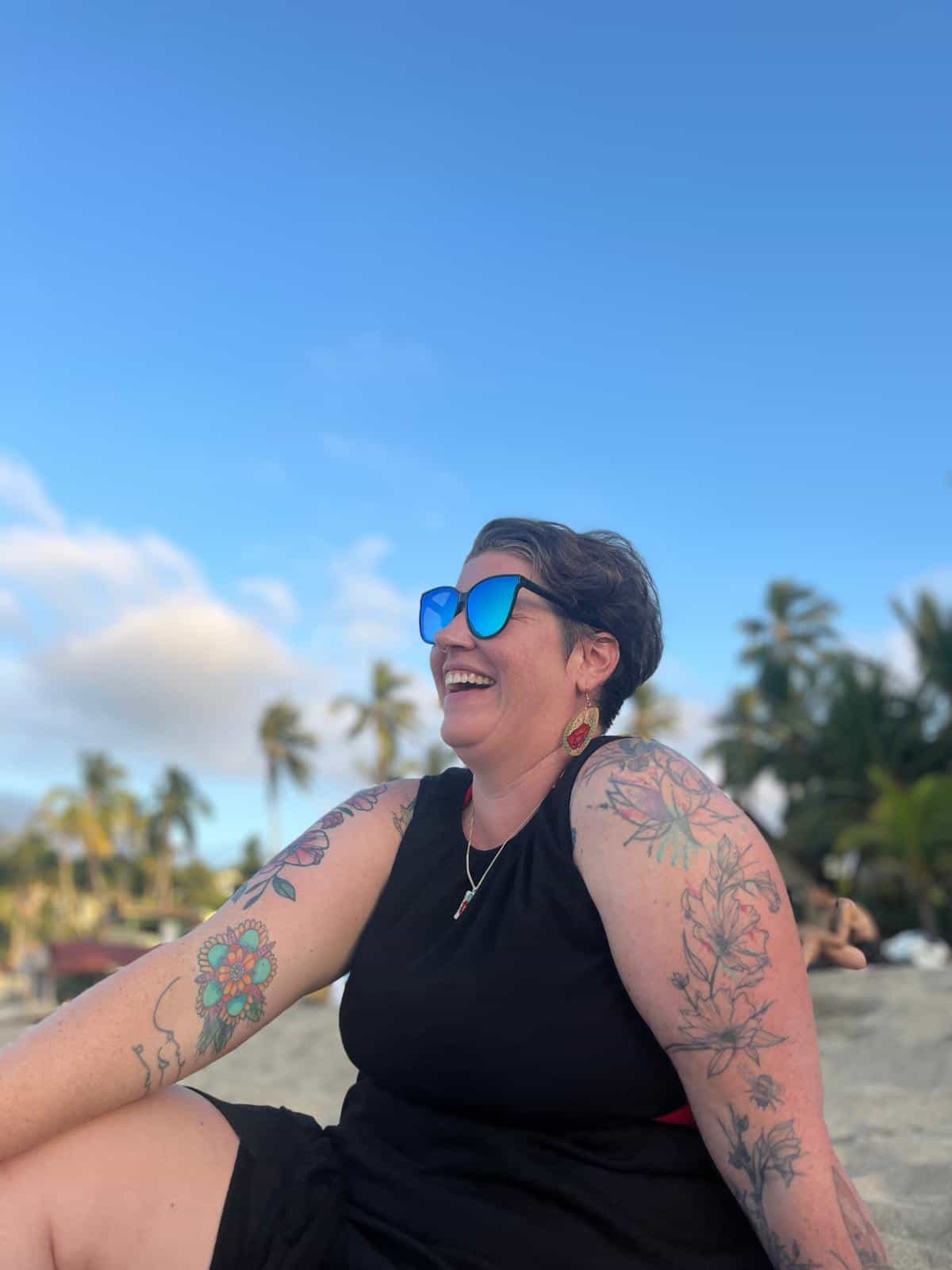 Woman at the beach in Mexico
