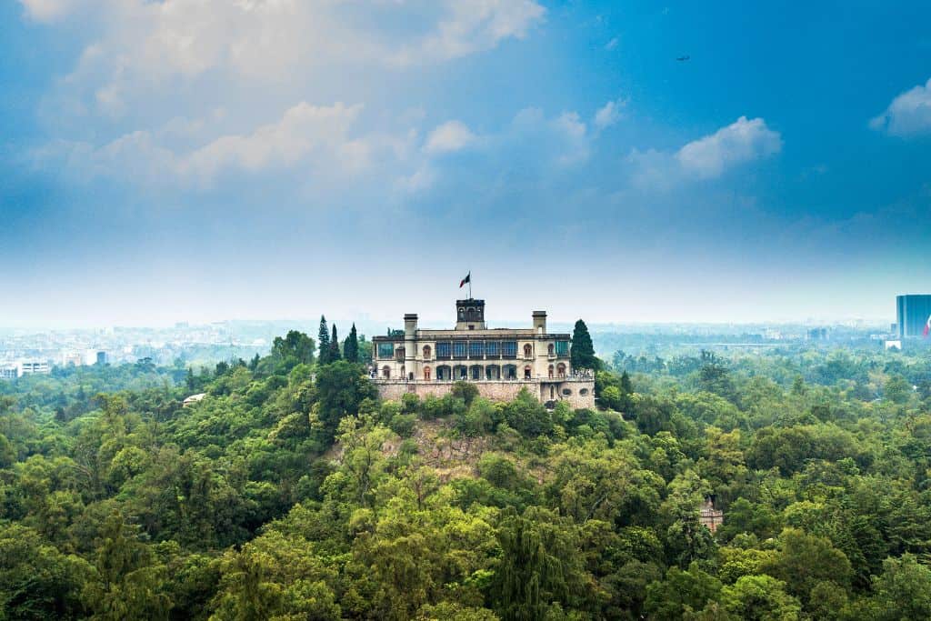 Chapultepec Park, Mexico City from above. A must see place on your mexico itinerary. 