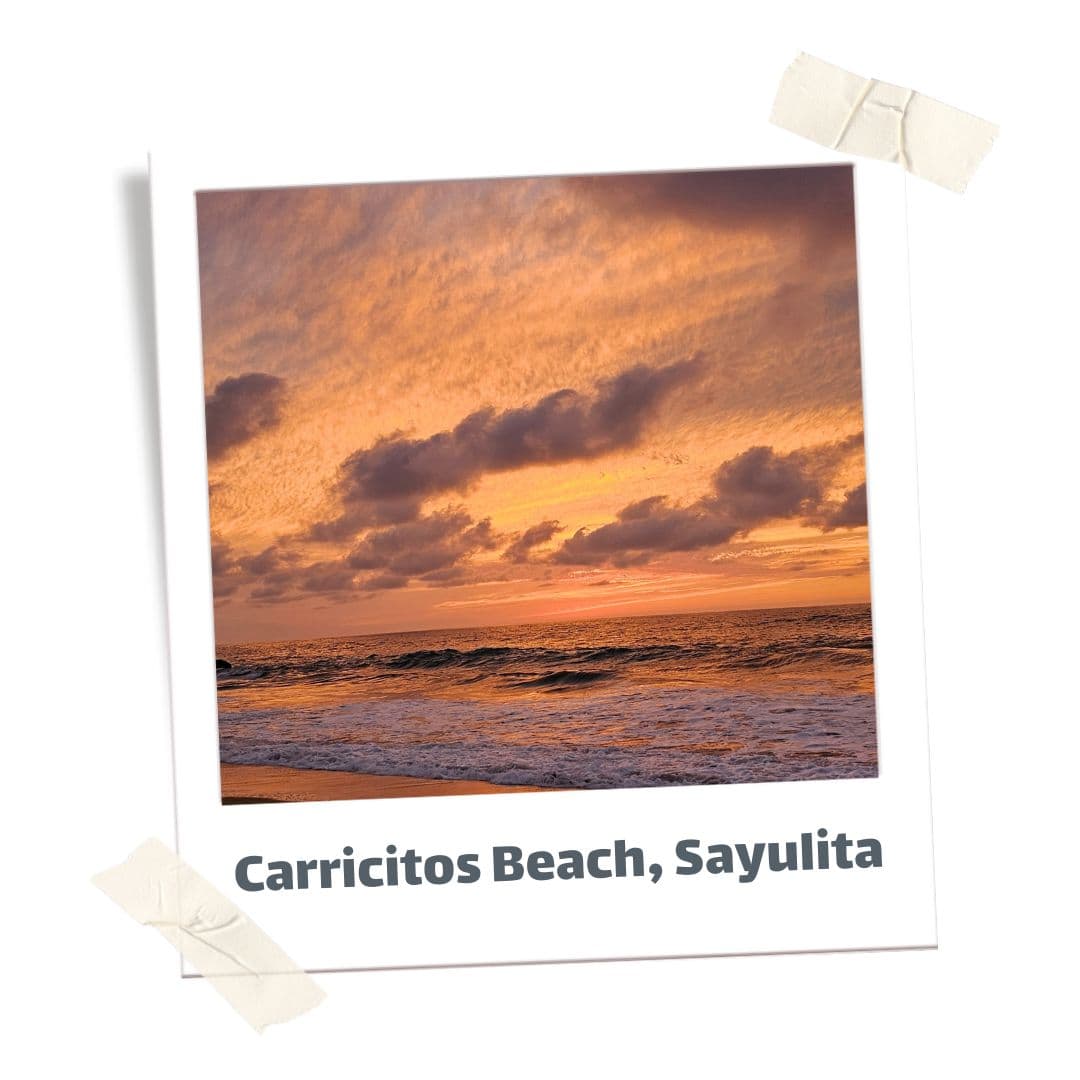 Sunset at Carricitos Beach in Sayulita Mexico, one of the best places to visit in mexico
