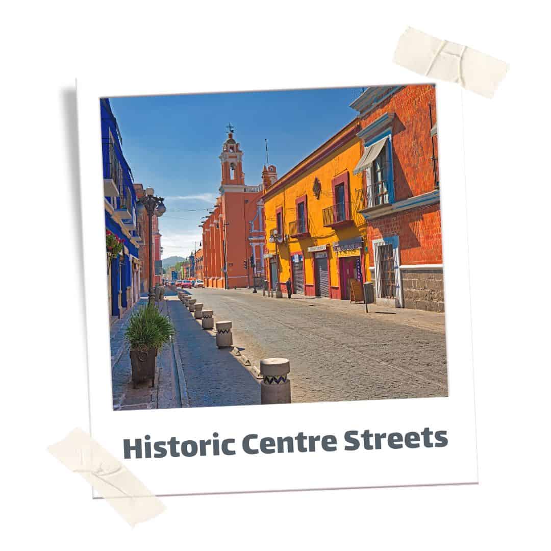 Streets of Puebla's historic centre
