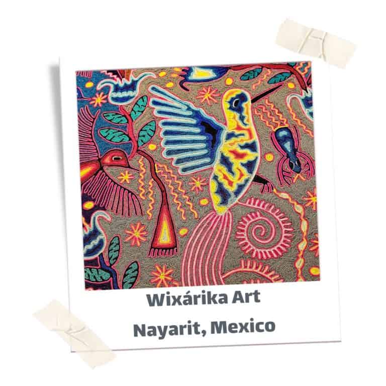 Wiwarika art from Nayarit Mexico