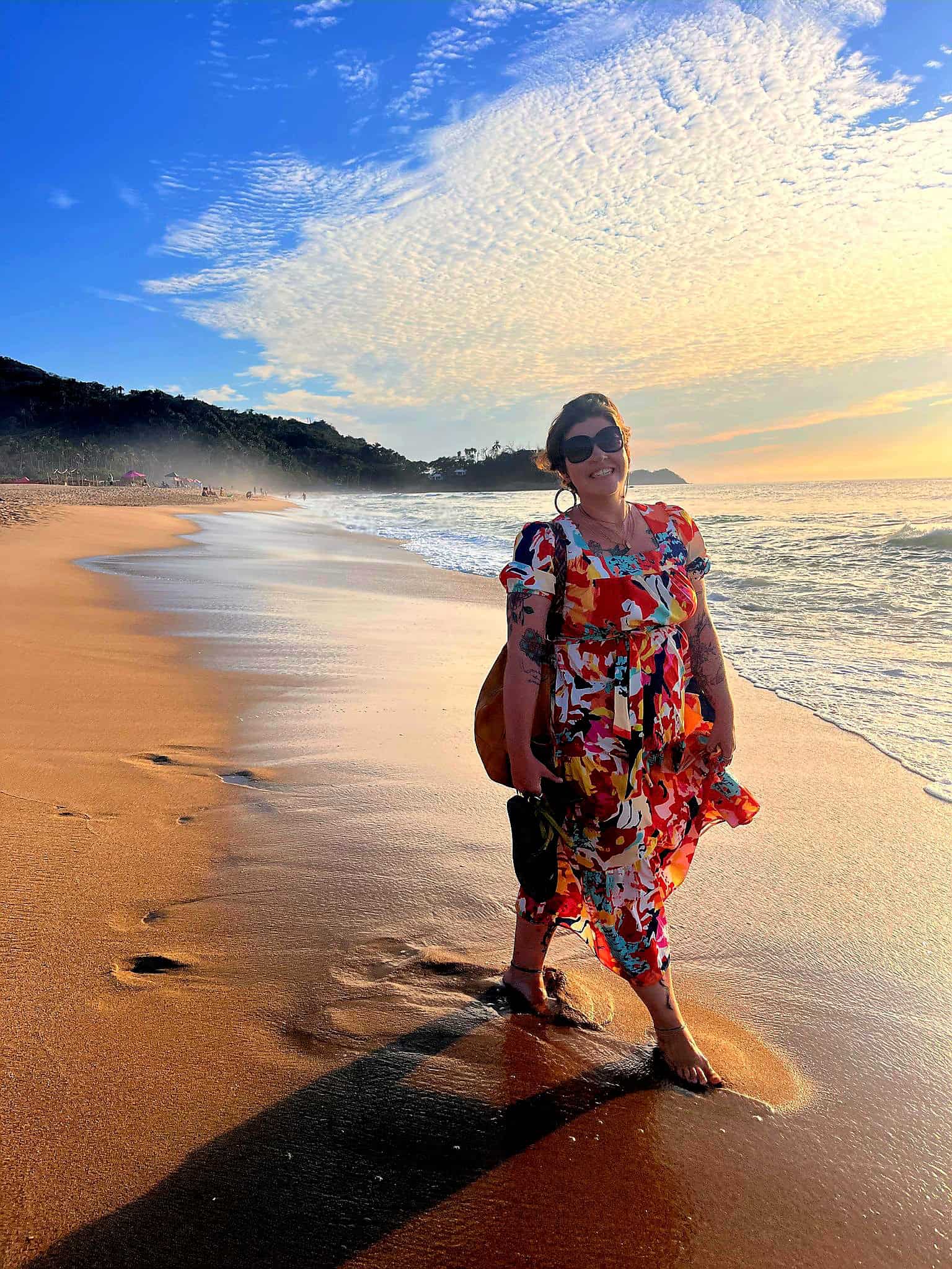 Woman on a beach in Mexico
